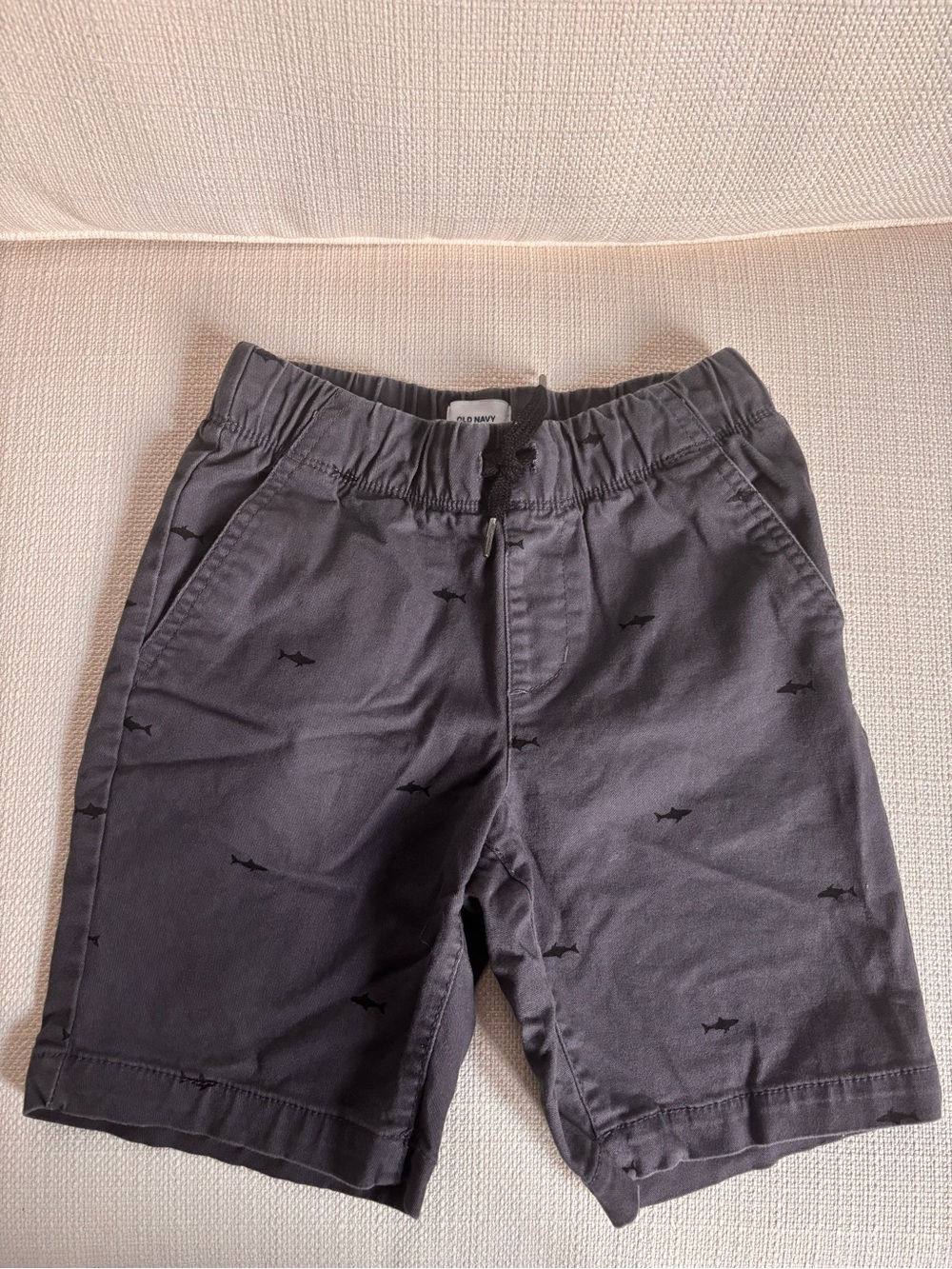 Old Navy Charcoal Shorts with Shark Motif
